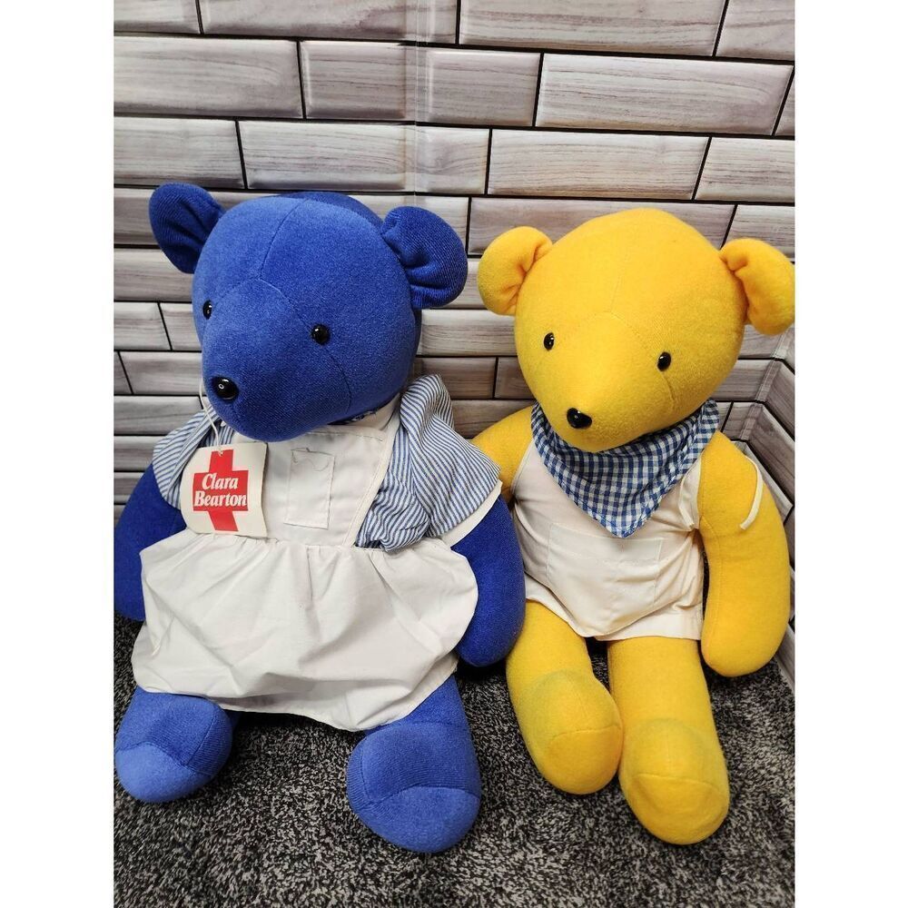 NORTH AMERICAN BEAR COMPANY CLARA BEARTON Yellow and Blue Bear #A86